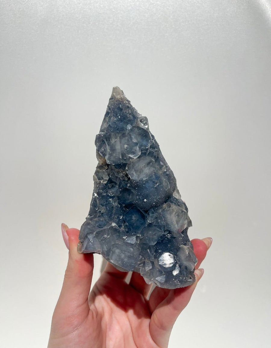 Self-Standing Blue Chalcedony & Apophyllite Cluster (see video) #8