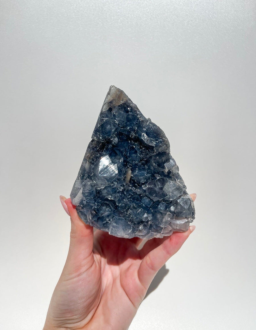 Self-Standing Blue Chalcedony & Apophyllite Cluster (see video) #6