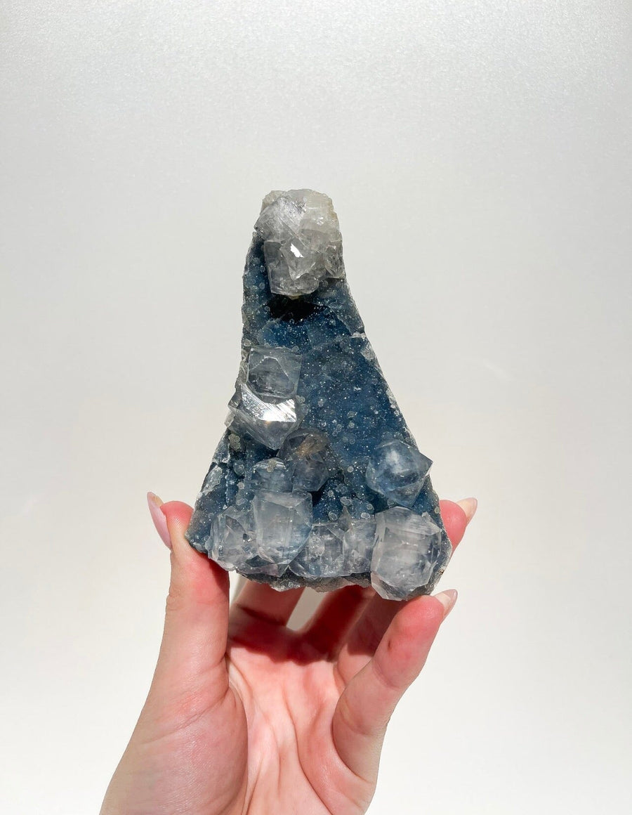 Self-Standing Blue Chalcedony & Apophyllite Cluster (see video) #5