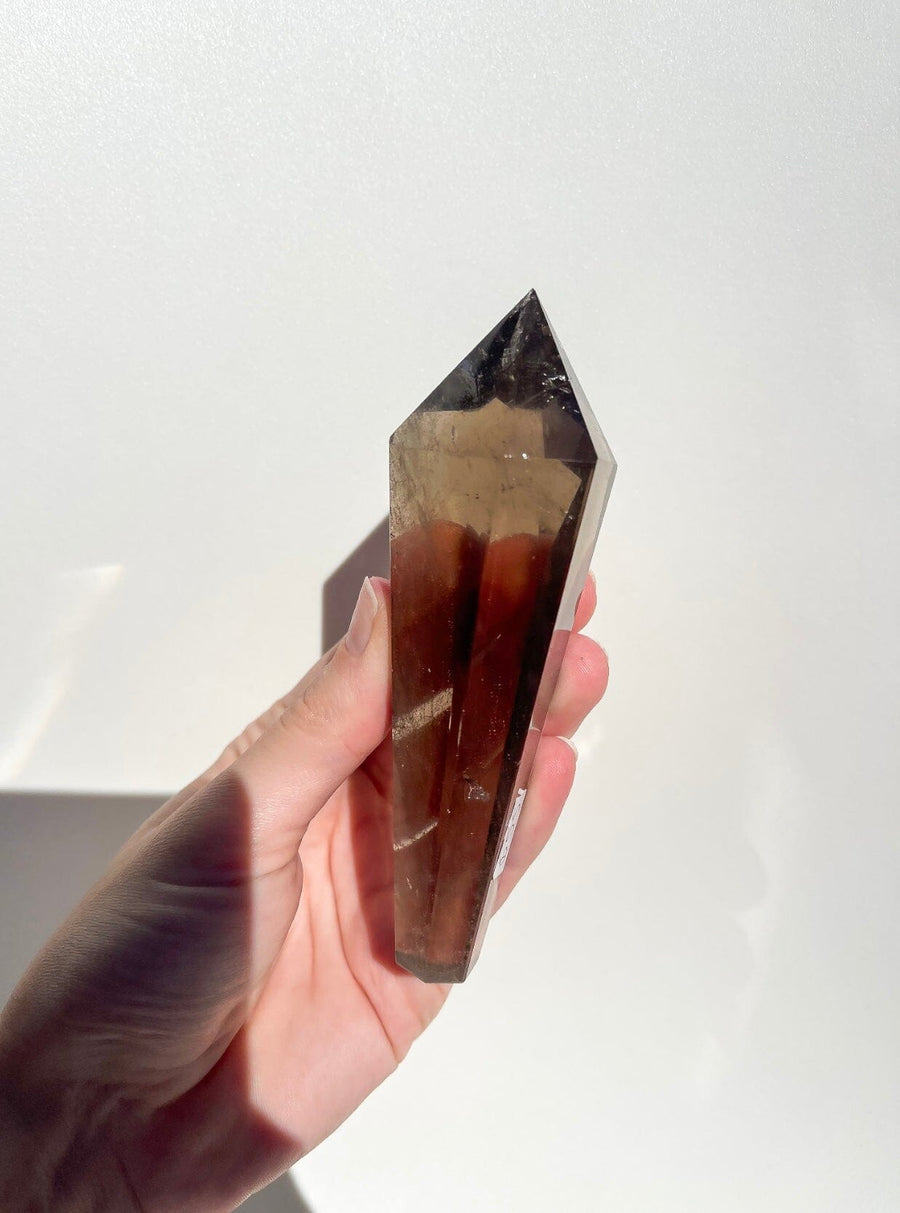 Smokey Quartz Wand On Stand #2