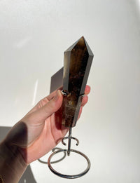 Smokey Quartz Wand On Stand #5