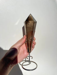 Smokey Quartz Wand On Stand #4