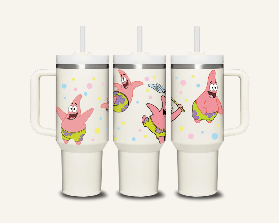 Spongebob/ Patrick Tumbler with Side Handle