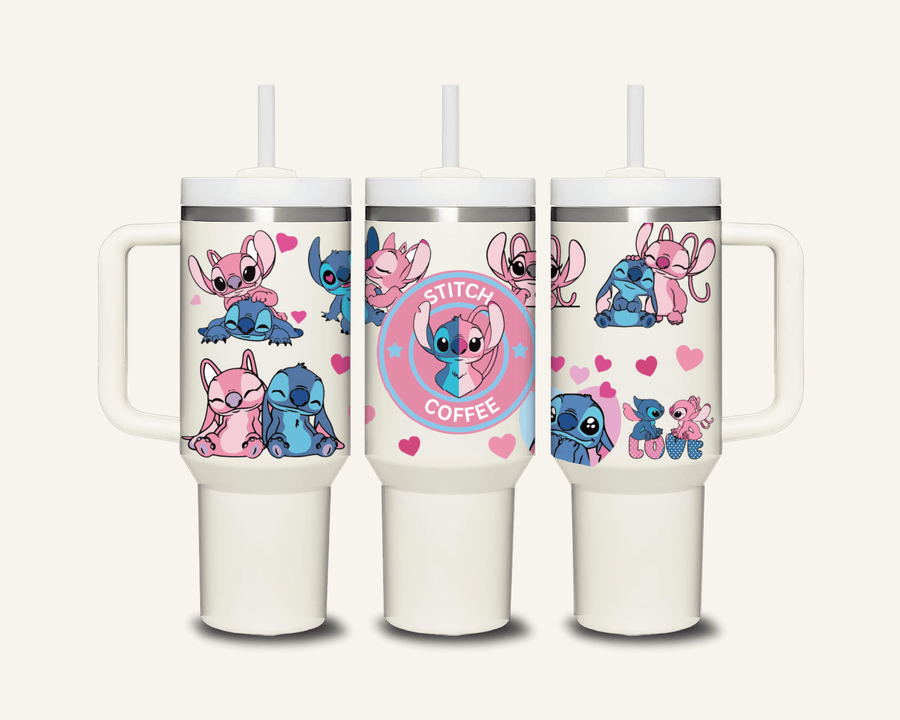Stitch Tumbler with Side Handle