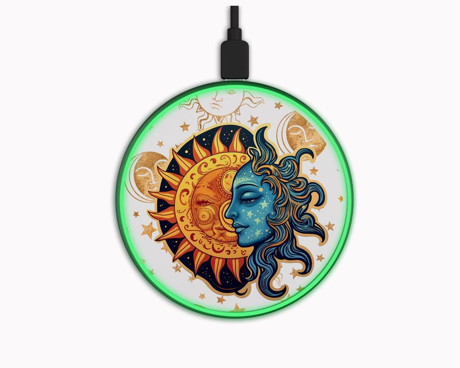 Sun & Moon Wireless Phone Fast Charger Halo Quartz 