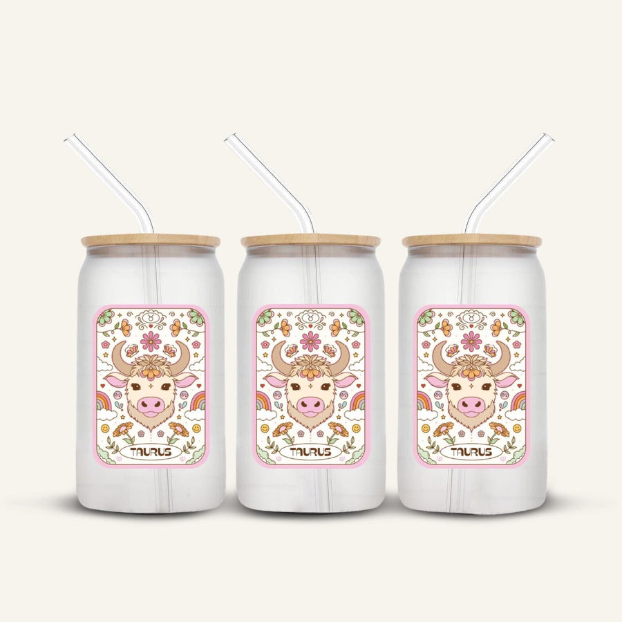 Taurus Glass Cup *FROSTED*