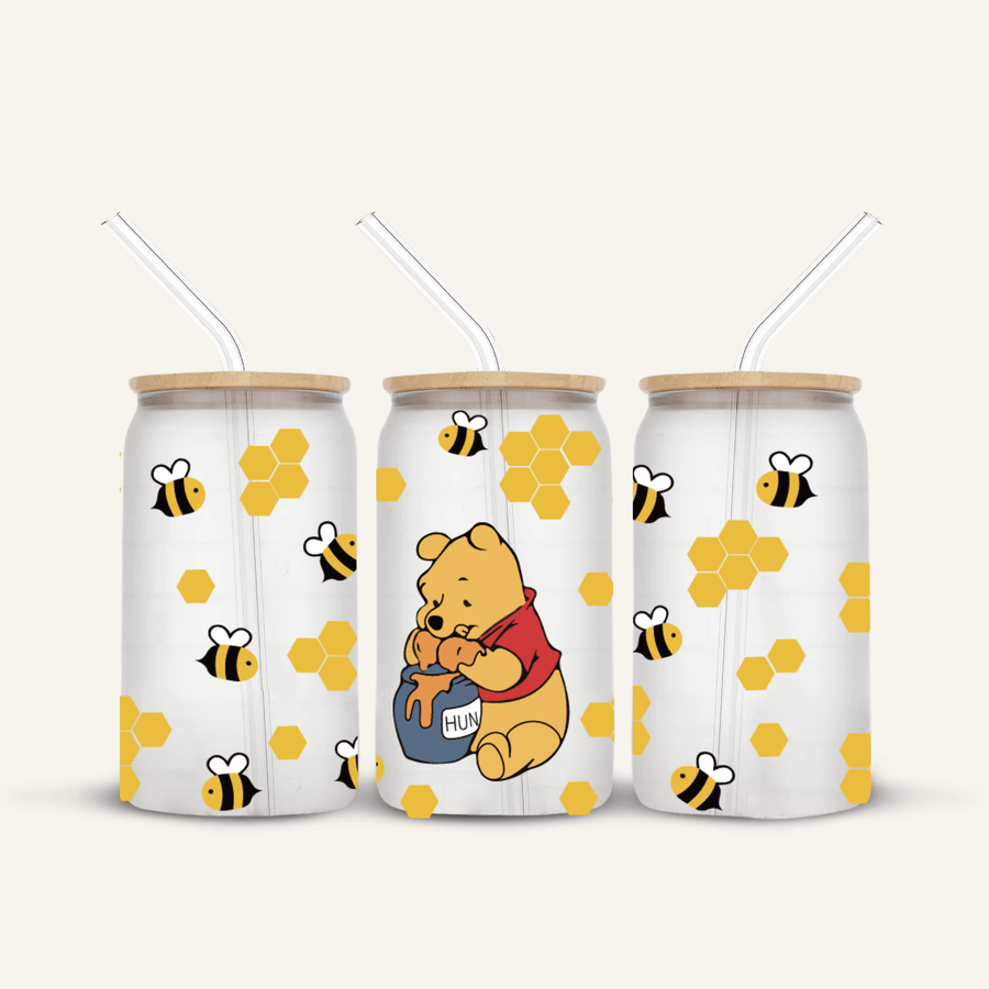 Winnie The Pooh Glass Cup *FROSTED*