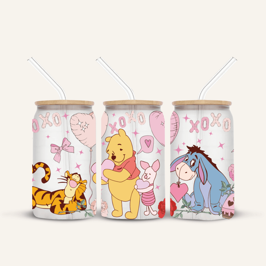 Winnie The Pooh Glass Cup *FROSTED*