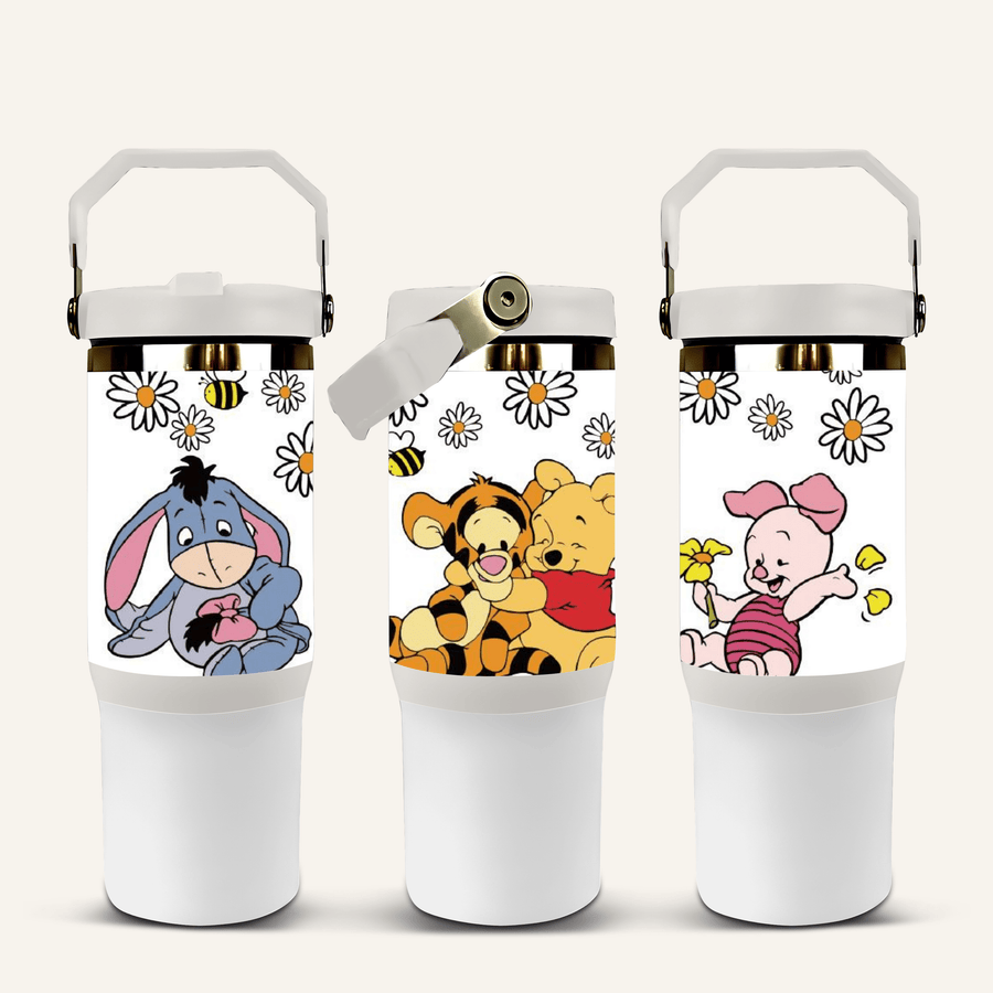 Winnie The Pooh Tumbler with Flip Straw