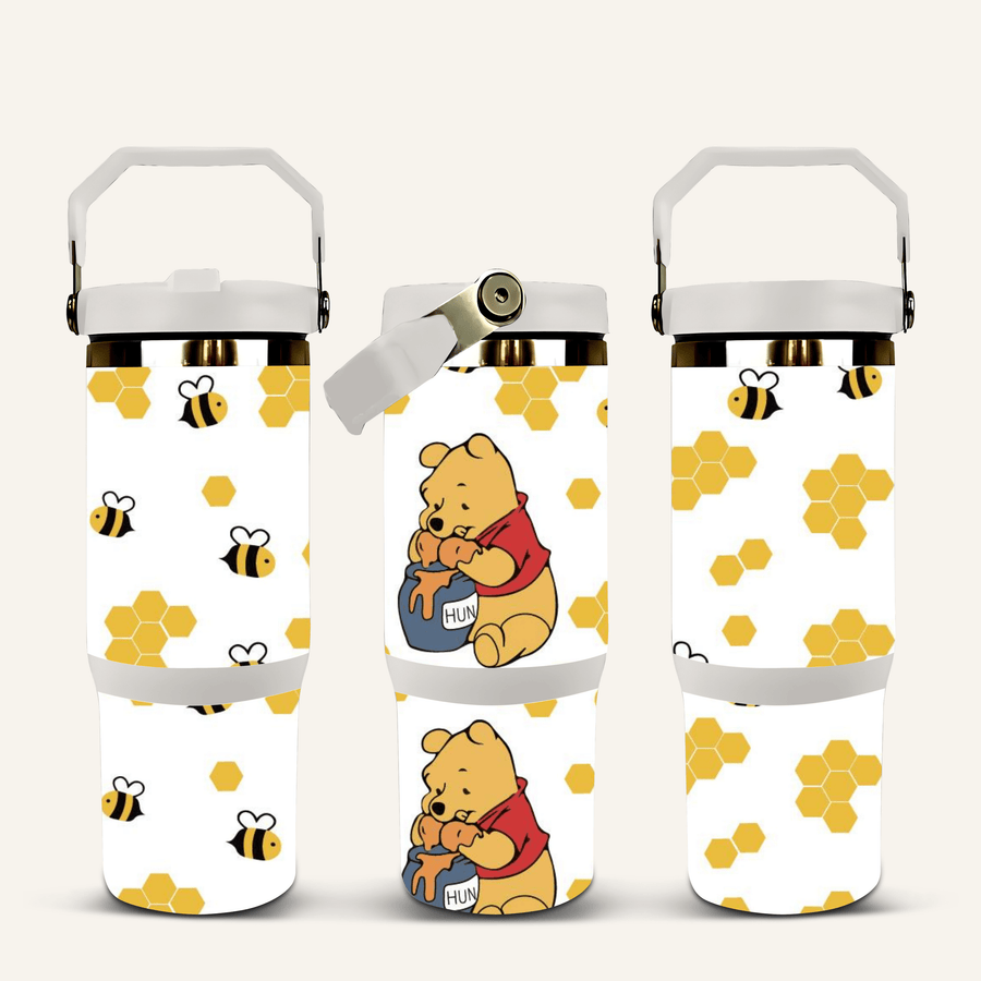 Winnie The Pooh Tumbler with Flip Straw