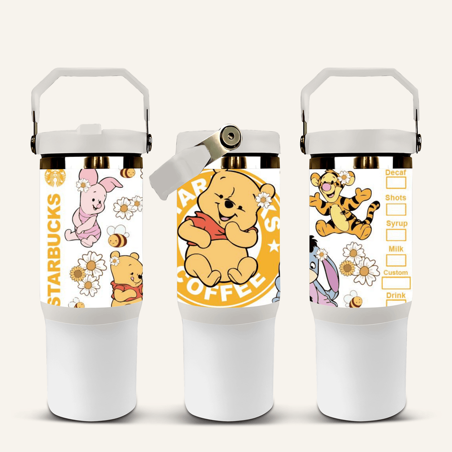 Winnie The Pooh Tumbler with Flip Straw