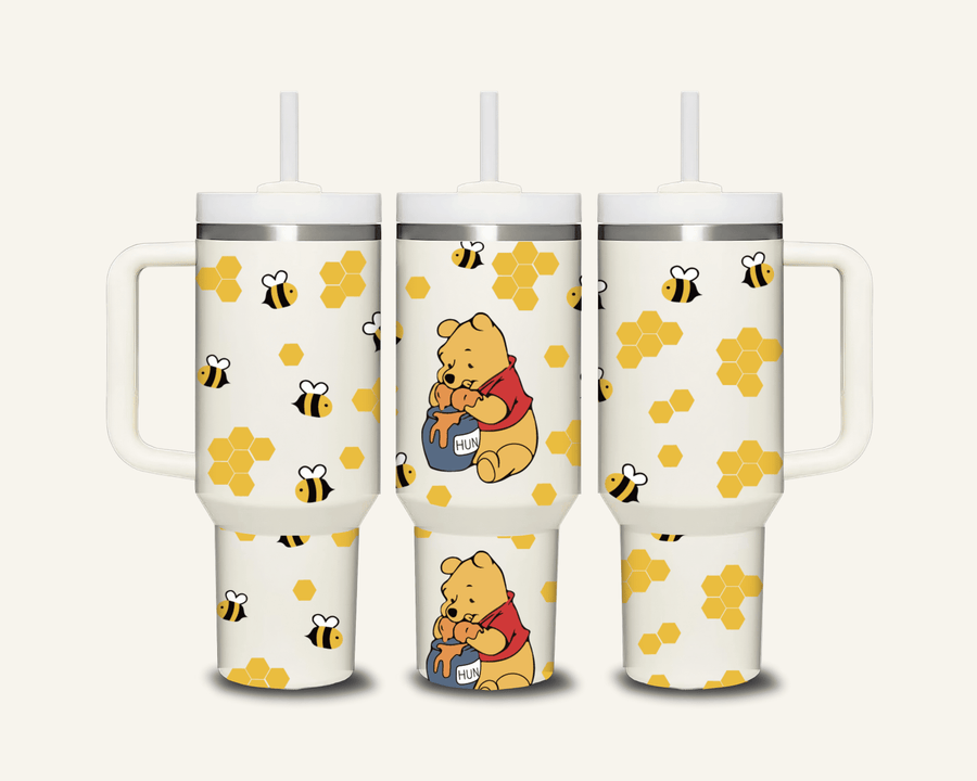 Winnie The Pooh Tumbler with Side Handle