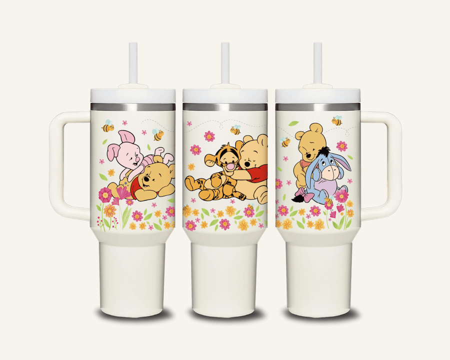 Winnie The Pooh Tumbler with Side Handle