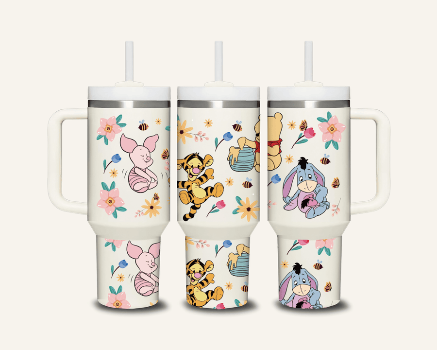 Winnie The Pooh Tumbler with Side Handle