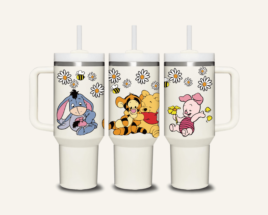Winnie The Pooh Tumbler with Side Handle