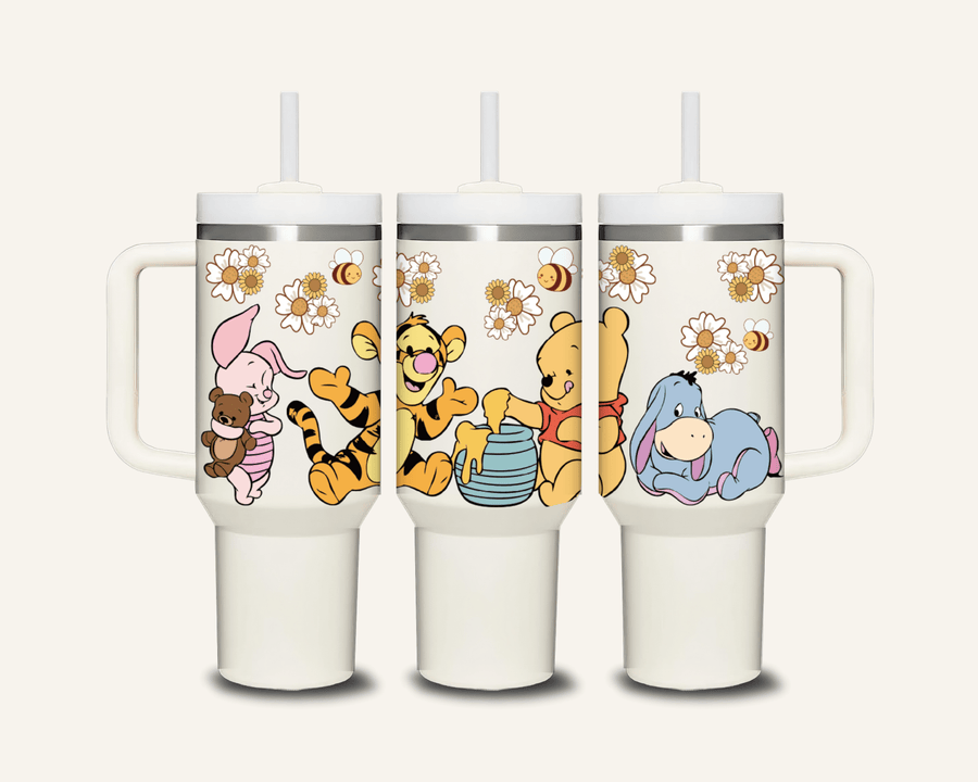 Winnie The Pooh Tumbler with Side Handle