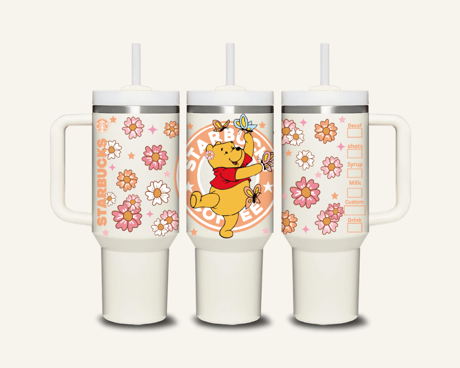 Winnie The Pooh Tumbler with Side Handle