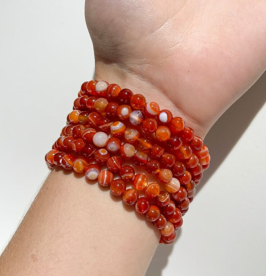 Carnelian Bracelet Halo Quartz 