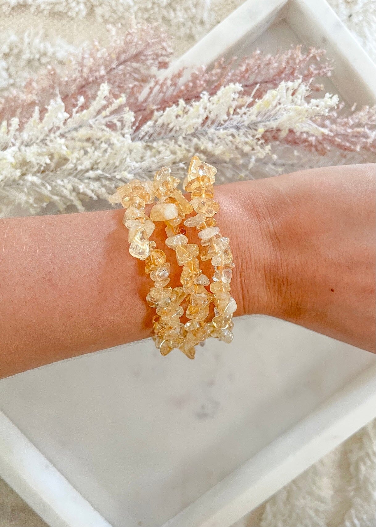 Citrine Bracelet Citrine Halo Quartz 