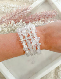 Clear Quartz Bracelet Clear Quartz Halo Quartz 