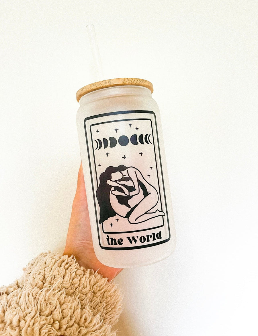 The World - Tarot Tumbler Halo Quartz 