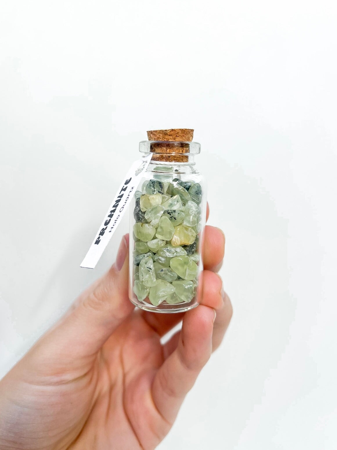 Assorted Chip Bottle Halo Quartz Prehnite 