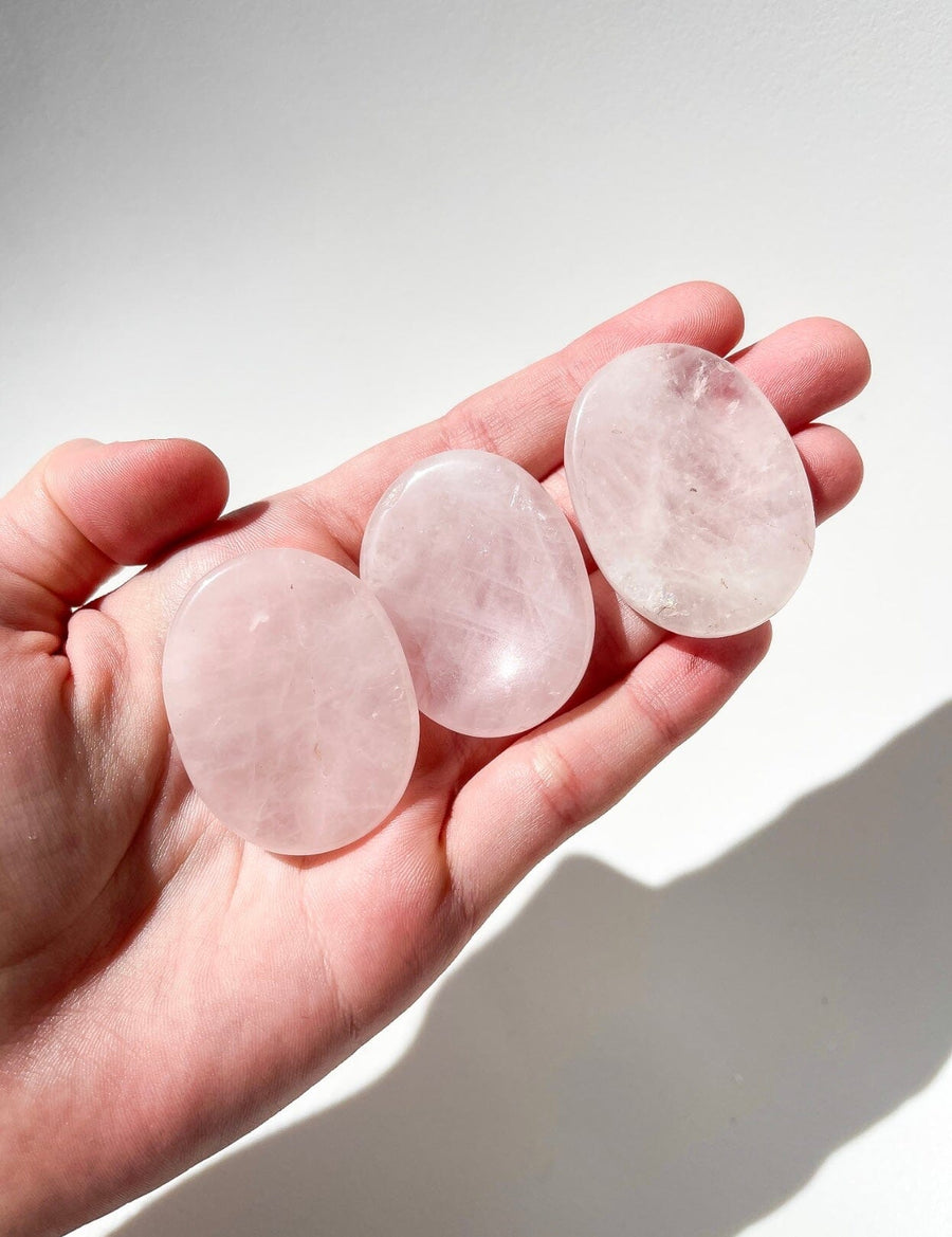 Rose Quartz Worry Stone Halo Quartz 