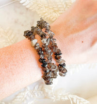 Smokey Quartz Bracelet Smokey Quartz Halo Quartz 