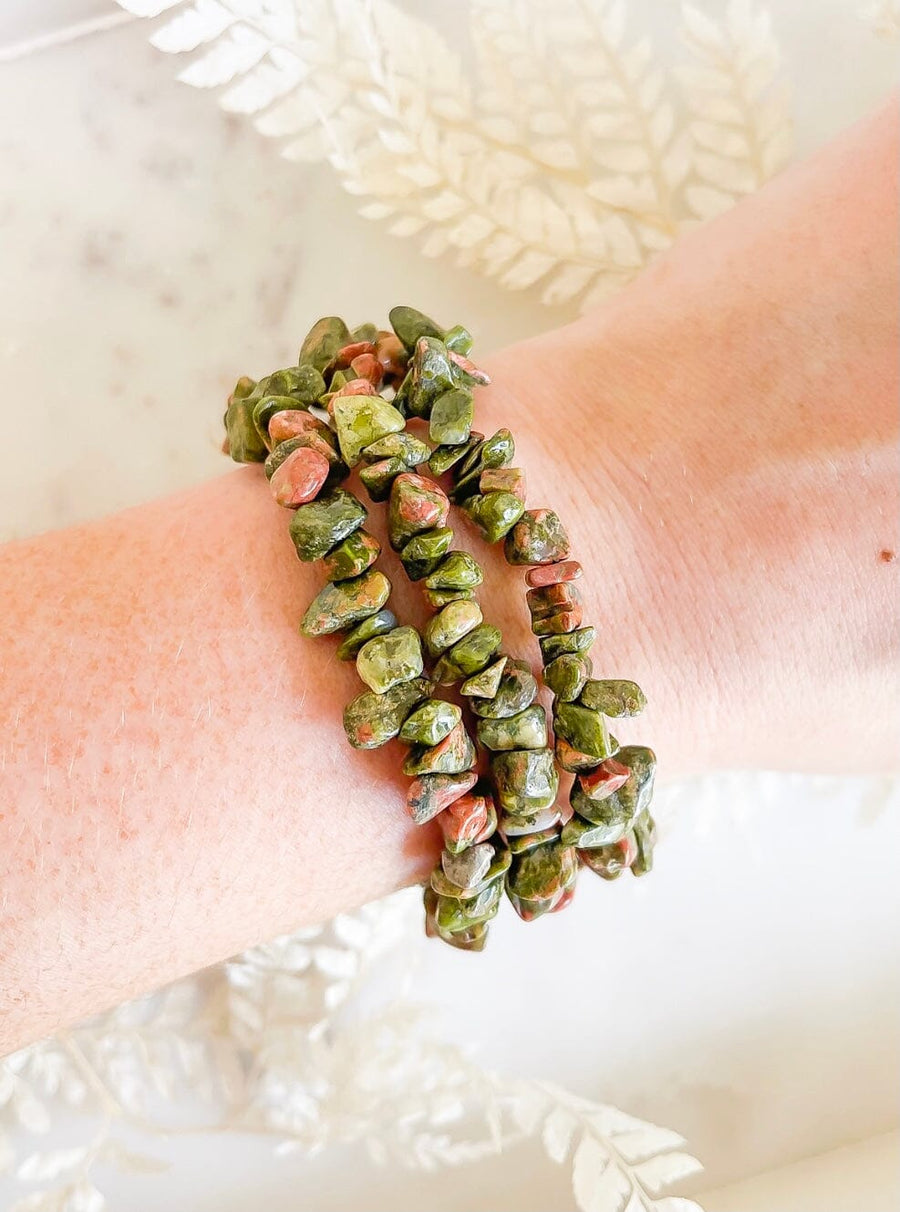 Unakite Bracelet Unakite Halo Quartz 