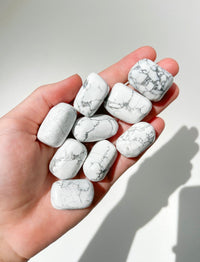 White Howlite White Howlite Halo Quartz 